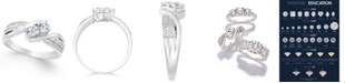 Macy's Two Souls, One Love&reg; Diamond Anniversary Ring (1/2 ct. t.w.) in 14k White Gold